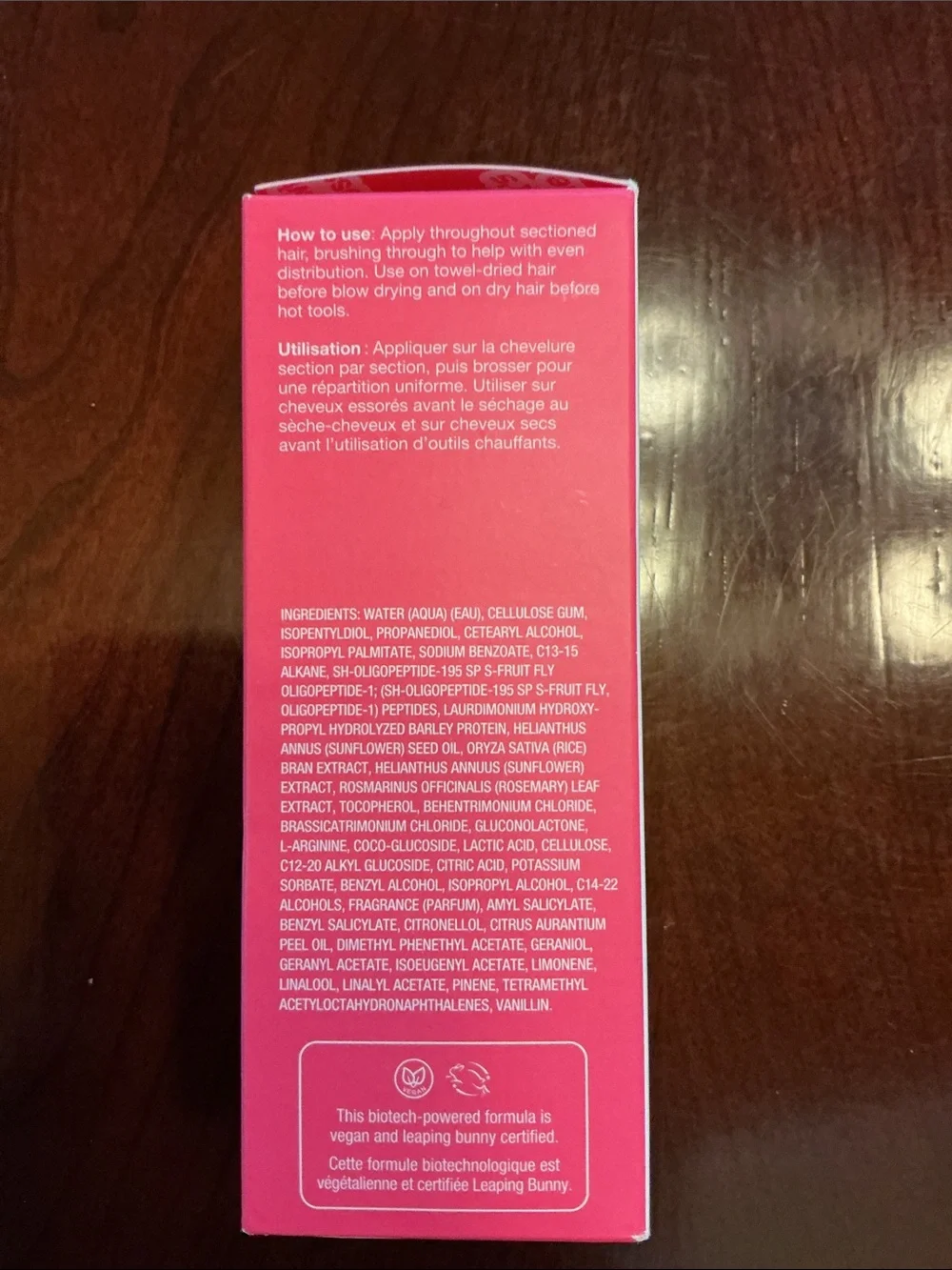 HeatBounce Conditioning Heat Protectant — White with Pink Accents